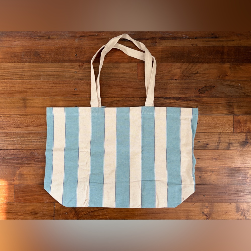 Sezane Blue and White Stripe Tote | Bonjour from Paris - Picture 2 of 3
